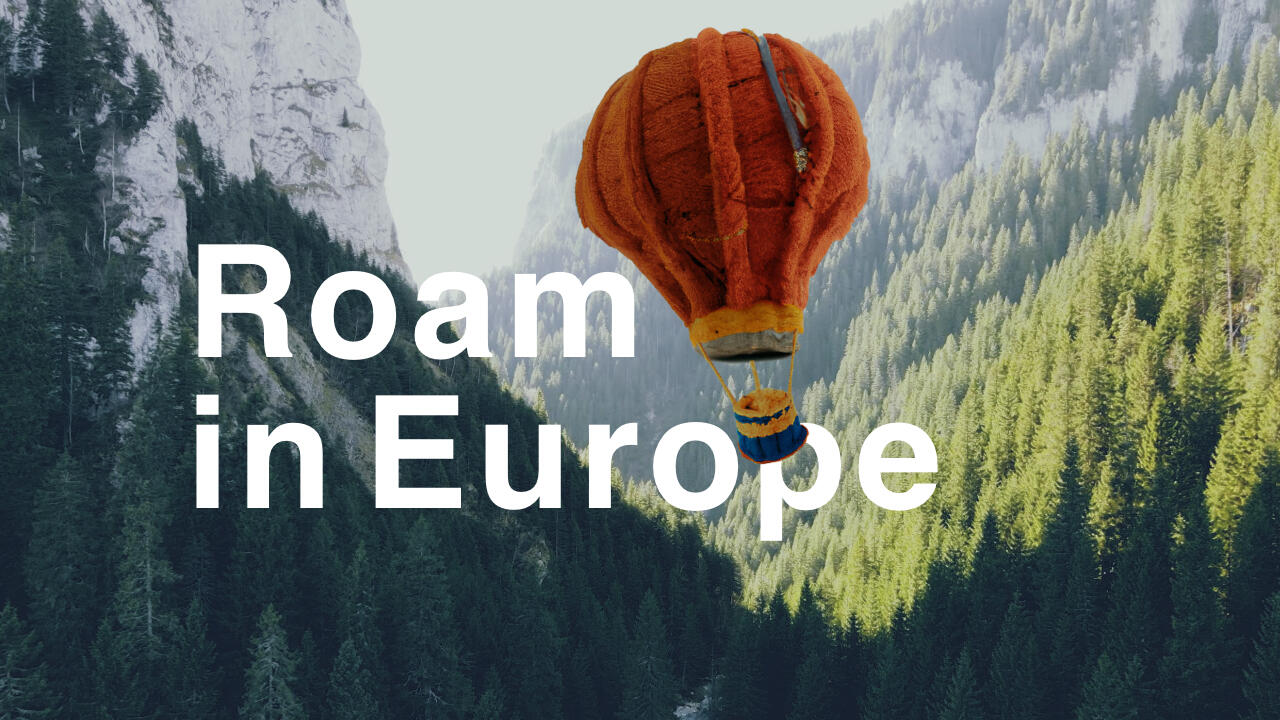 European relaxing video and balloon flight